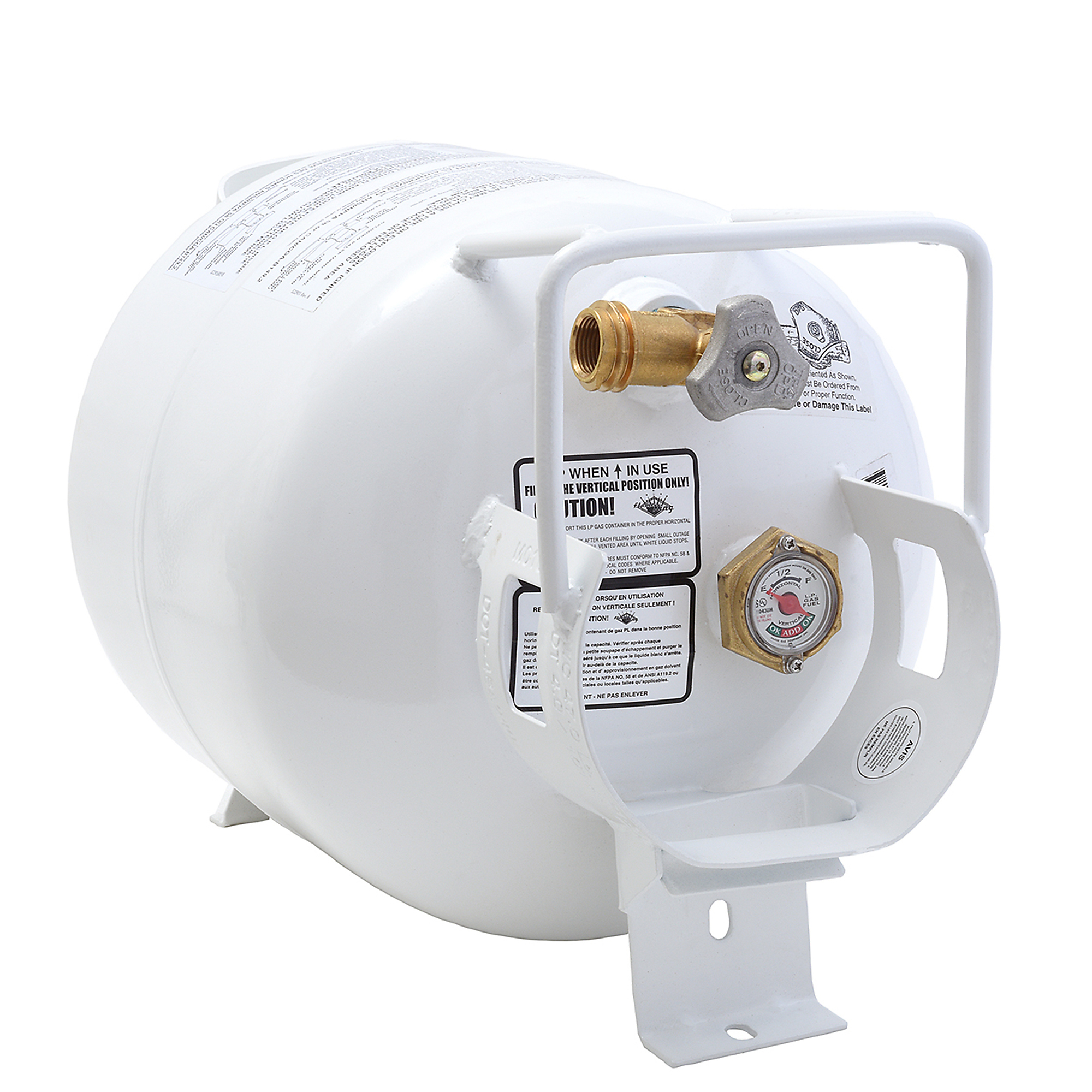 Flame King, 20 lb horizontal propane cylinder, YSN201HZL